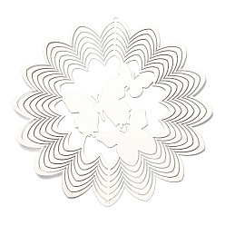 Бабочка 201 подвески/звенья из нержавеющей стали, гравированные металлические украшения, бабочка, 150x0.3 мм, отверстие : 2.8 мм