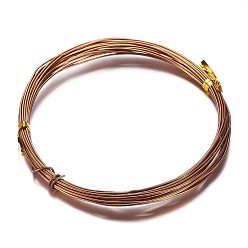 Peru Round Aluminum Wire, Bendable Metal Craft Wire, for DIY Arts and Craft Projects, Peru, 18 Gauge, 1mm, 5m/roll(16.4 Feet/roll)