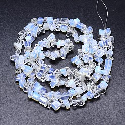 Opalite Opalite Beads Strands, Chips, 8~20x8~18mm, Hole: 1mm, about 31.5 inch