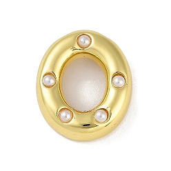 Letter O Латунные подвески, без кадмия, без никеля и без свинца, с абс, Письмо ~ Z, Письмо O, 21x18x6.5 мм, отверстие : 3.5 мм