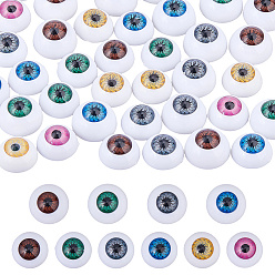 Mixed Color 40Pcs 10 Colors Plastic Safety Craft Eye, for DIY Doll Toys Puppet Plush Animal Making, Mixed Color, 20~22x10.5~13mm, 4pcs/color
