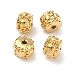 Настоящее золото 18K 304 из нержавеющей стали бусы, рондель, ионное покрытие (ip), реальный 18 k позолоченный, 7x7x5 мм, отверстие : 1.4 мм