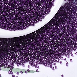 (DB0281) Хрустальный с Фуксиновой Подкладкой Бусины miyuki delica, цилиндр, японский бисер, 11/0, (дб 0281) фуксия выложены хрустальным блеском, 1.3x1.6 мм, отверстия: 0.8 мм, около 10000 шт / мешок, 50 г / мешок