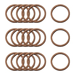 Red Copper Brass Linking Rings, Red Copper, 10x0.7~1mm