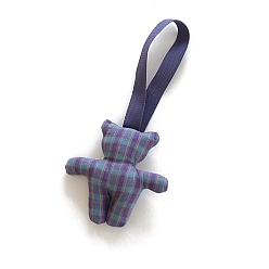 Tartan Кукла-медведь из ткани, подвеска, украшения, для брелока для автомобиля, кошелька, рюкзака, аксессуаров, сумки, подвесного украшения, шотландка, 150 мм