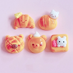 Легкий Лосось Кабошоны из смолы, искусственный хлеб, разнообразные, светлый померанцевый, 18 мм
