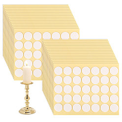 White Resin Candle Wick Double Sided Adhesive, for DIY Candle Making, White, 2x0.1cm, 140pcs/set
