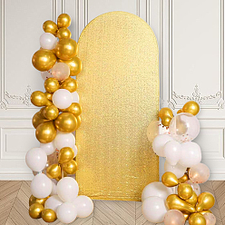 Gold Fiber Wedding Arch Cover, for Wedding Background Cover Cloth, Gold, 1800x820x2.5mm