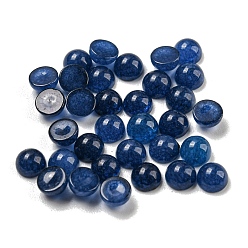 Белый Нефрит Кабошоны из натурального белого нефрита, полукруглый, Marine Blue, 4x2~2.5 мм
