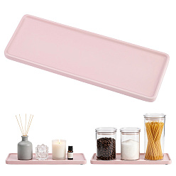 Pink Прямоугольные фарфоровые подносы для ювелирных изделий, для косметики кольца ожерелья серьги органайзеры, розовые, 27x9.4x1.4 см