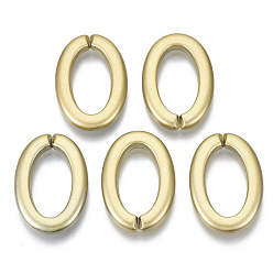 Золотистый Непрозрачные акриловые кольца, разъемы для быстрой связи, для изготовления кабельных цепей, овальные, золотые, 29x19.5x3.5 мм, Внутренний диаметр: 20x10.5 мм, о 455 шт / 500 г