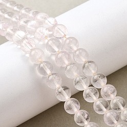 Pink Арбуз камень стеклянные бусы пряди, круглые, розовые, 6 мм, отверстие : 0.8~0.9 мм, около 66~67 шт / нитка, 15.67~15.75 дюйм (39.8~40 см)