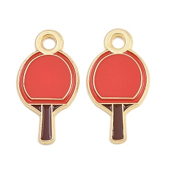 Золотой Подвески из эмали и сплава, без кадмия и без свинца, спортивные темы, золотые, 25.5x13.5x1 мм, отверстие : 2.5 мм
