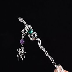 Spider Легированные Палочки для Волос, аксессуары для волос для женщин и девочек, паук, 185x25 мм