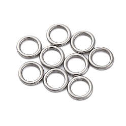 Нержавеющая Сталь Цвет 304 нержавеющей стали связывающий кольца, круглые кольца, не тускнеет, цвет нержавеющей стали, 8x1 мм, внутренний диаметр: 5.6 мм