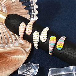 (52) Непрозрачная лаванда Латунные эмалевые манжеты для женщин, без кадмия, без никеля и без свинца, реальный 18 k позолоченный, разноцветные, размер США 7 1/4 (17.5 мм)