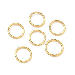 Настоящее золото 24K Латунные кольца прыжок открыт, круглые, долговечный, без свинца и без кадмия, стойки покрытие, реальный 24 k позолоченный, 18 датчик, 9.3x1 мм, отверстие : 7.5 мм