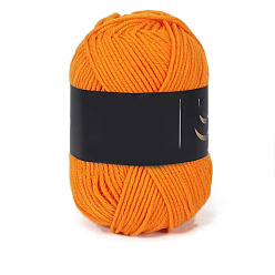 Оранжево-Красный 4 пряжа из молочного акрилового волокна для тафтинговых ковриков, пряжа амигуруми, пряжа для вязания крючком, для свитера, шапки, носков, детских одеял, оранжево-красный, 2.5 мм, около 113.74 ярдов (104 м) / моток