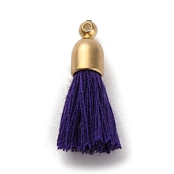 Индиго Хлопковые подвески, с обнаружением пластика ccb, тассл, индиговые, 24.5~30x6 мм, отверстие : 1.4 мм