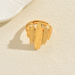 Золотой Геометрические нерегулярные регулируемые латунные кольца для женщин, овальные, золотые, 26 мм, внутренний диаметр: 16мм~18мм