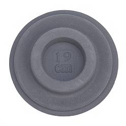 Серый Дизайнерские доски из полиэтилена и бусин, доска для дизайна браслета, поднос для изготовления ювелирных изделий из бисера своими руками, плоско-круглые, серые, периметр браслета: 7-1/2 дюйм (19 см)