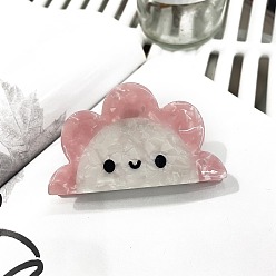 Pink Солнцезащитные заколки для волос из ацетата целлюлозы, аксессуары для волос для женщин и девочек, розовые, 65 мм