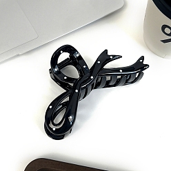 Bowknot Пластиковые зажимы когтя волос, бантом, 117x66x46 мм