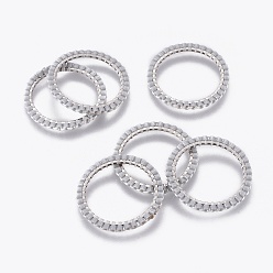 Light Grey MIYUKI & TOHO Handmade Japanese Seed Beads, with 304 Stainless Steel Link Rings, Loom Pattern, Ring, Silver, Light Grey, 22~23x1.7mm