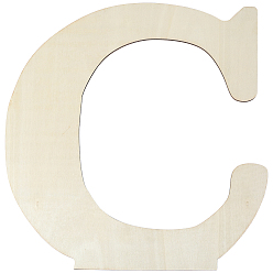 Letter C Необработанные листы МДФ, буква С, 375x355x0.4 мм