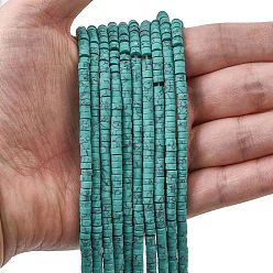 Светлый Морско-зеленый Окрашенные синтетические бирюзовые бусы нити, Плоский круглый / диск, матовые, Heishi бусы, светло-зеленый, 4x2~2.5 мм, отверстие : 0.8~0.9 мм, около 161~164 шт / нитка, 14.96''~15.12'' (38~38.4 см)