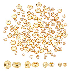 (52) Непрозрачная лаванда 120 шт. 4 стиль 304 распорные бусины из нержавеющей стали, плоский круглый, круглый и рондель, разноцветные, 3~6x2 мм, отверстие : 1.2~1.8 мм, 30 шт / стиль