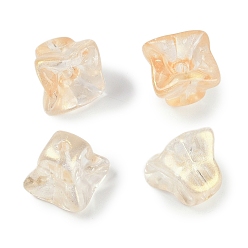 Мокасин Прозрачная аэрозольная краска стеклянные шарики, цветок, мокасин, 10.5x10.5x10.5 мм, отверстие : 1.6 мм