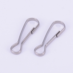 Нержавеющая Сталь Цвет 304 выводы из брелка из нержавеющей стали, цвет нержавеющей стали, 30.5x11.5x2.4 мм