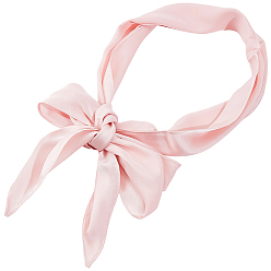 Бледно-Золотистый Однотонный шарф из полиэстера и шелка для женщин и девушек., бледно золотарник, 1390x120x0.5 мм