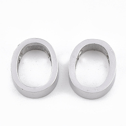 Number Tarnish Resistant 304 Stainless Steel Pendants, Number, Stainless Steel Color, Num.0, 12x10x3mm, Hole: 1.8mm
