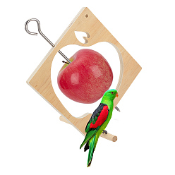 Яблоко Деревянная кормушка для птиц, украшение на шпажке, яблоко, 227x150x10 мм, 1box