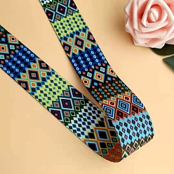 Rhombus 50ярды разноцветных полиэфирных лент, для украшения аксессуаров для одежды своими руками, ромб, 1-5/8 дюйм (40 мм)