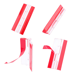 Red Acrylic Self Adhesive Hinge, Rectangle, Red, 100x42x6.5mm