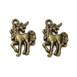 Античная Бронза Сплавочные подвески тибетского стиля, без кадмия и без свинца, лошадь, античная бронза, 23x15.5x3 мм, отверстие : 1.8 мм, Около 578 шт / 1000 г