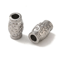 Нержавеющая Сталь Цвет Не тускнеет 304 бусины из нержавеющей стали, колонка, цвет нержавеющей стали, 10x6 мм, отверстие : 2.5 мм