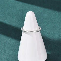 Серебро 990 стерлингового серебра кольца перста, серебряные, 2 мм, 16 мм