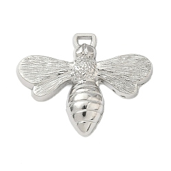 Платина Подвески из сплава , прелести пчел, без кадмия и без свинца, платина, 25.5x33x4.5 мм, отверстие : 1.5x3.5 мм, Около 330 шт / 1000 г