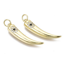 Настоящее золото 16K Латунные микро проложить кубического циркония подвески, с целью перехода в кольце, без никеля , перец, реальный 16 k позолоченный, 26x6.5x3 мм, Перейти кольцо: 5x1 мм, 3 мм внутренним диаметром