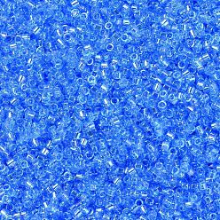 (DB1249) Transparent Ocean Blue AB MIYUKI Delica Beads, Cylinder, Japanese Seed Beads, 11/0, (DB1249) Transparent Ocean Blue AB, 1.3x1.6mm, Hole: 0.8mm, about 10000pcs/bag, 50g/bag