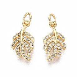 Настоящее золото 16K Латунные микро проложить кубического циркония подвески, лист, с целью перехода в кольце, реальный 16 k позолоченный, 17x9x2 мм, отверстие : 3 мм