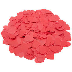 Красный 100 г бумажное конфетти на столе, для праздничных украшений, сердце, красные, 29x25x0.01 мм