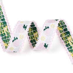 лаванда Полиэстеровая клубничная лента, для производства одежды, лаванда, 1/2 дюйм (14 мм)