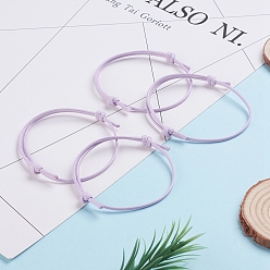 Lilac Korean Waxed Polyester Cord Bracelet Making, Lilac, Adjustable Diameter: 40~70mm