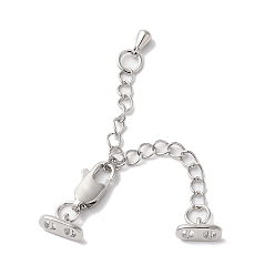 Платина Латунный удлинитель цепи, без кадмия, без никеля и без свинца, Снаряженная цепь, платина, 23 мм