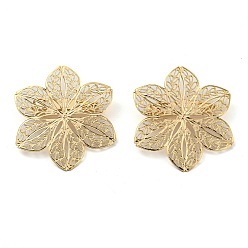 Настоящее золото 14K Фурнитура латунная для броши, без кадмия и без свинца, реальный 14 k позолоченный, 44x44x6 мм, штифты : 0.6 мм